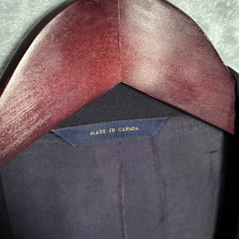 Brooks Brothers 1818 Madison Loro Piana Wool Blazer Men's 42L Navy Blue‎